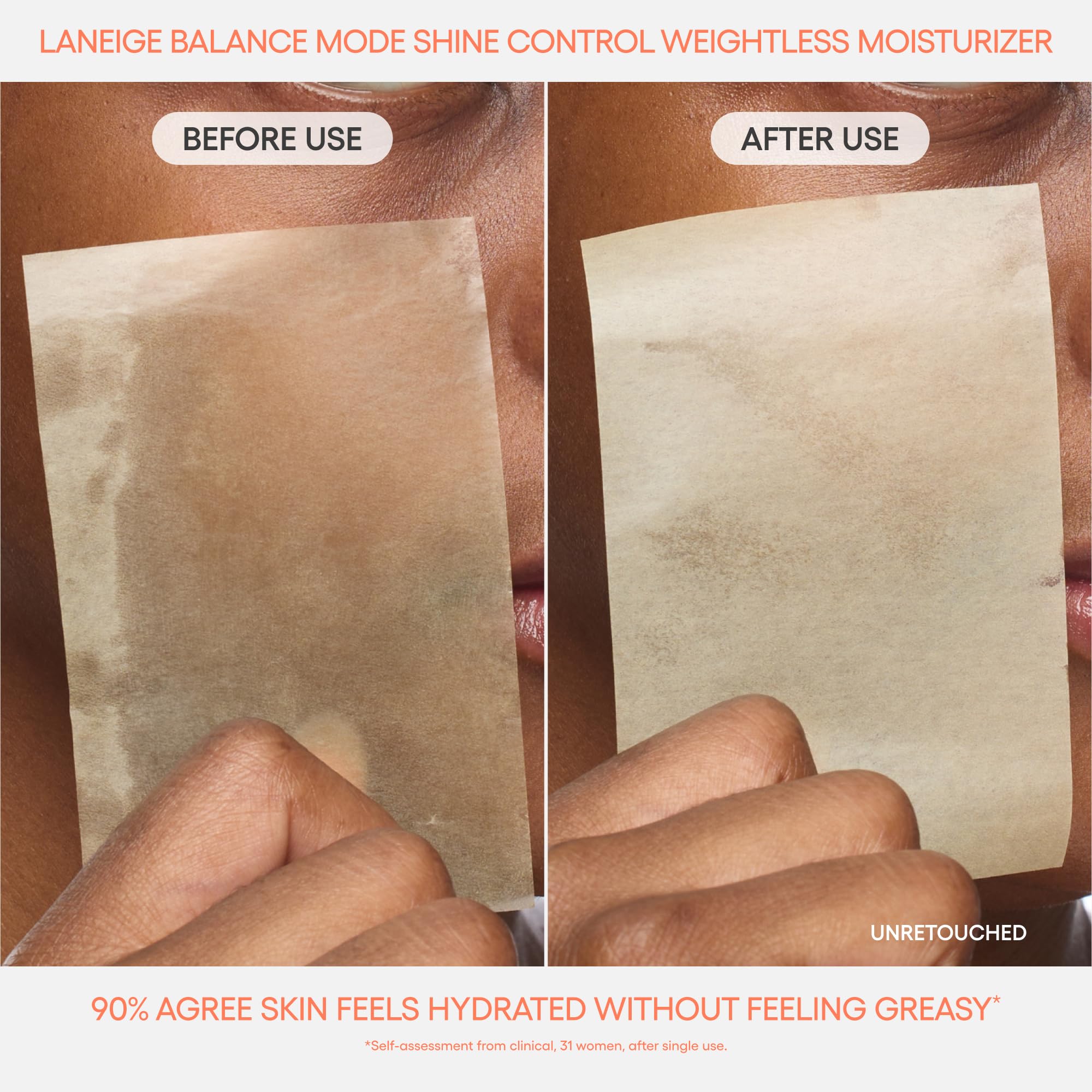 LANEIGE product with open cap revealing fluid consistency and easy dispense benefit