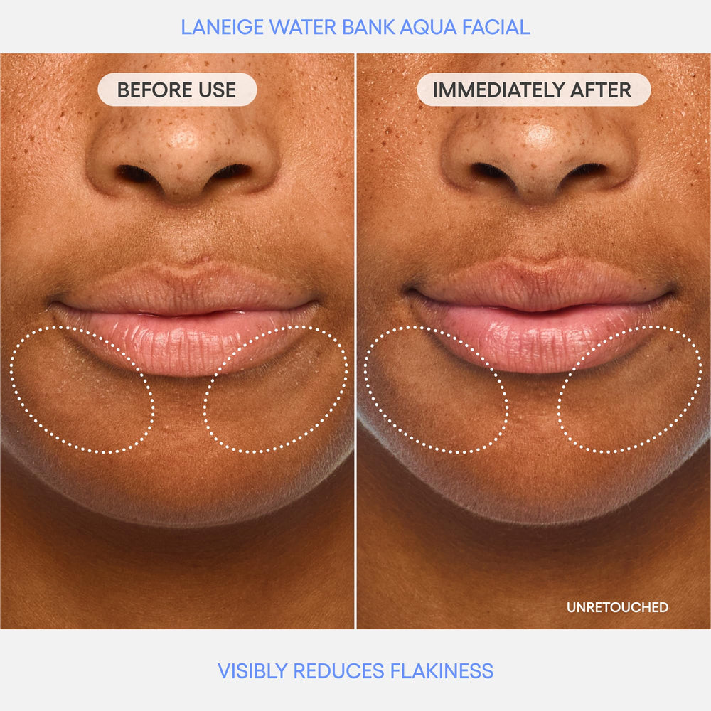 LANEIGE close-up gel texture showing lightweight hydration absorbency