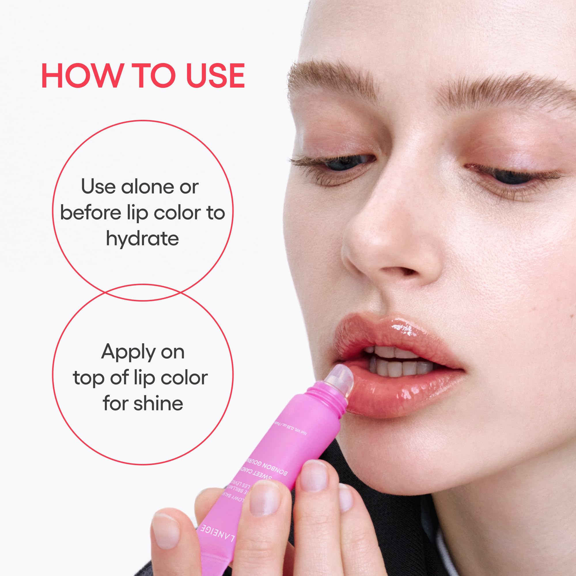 LANEIGE products in hand to show compact, travel-friendly scale