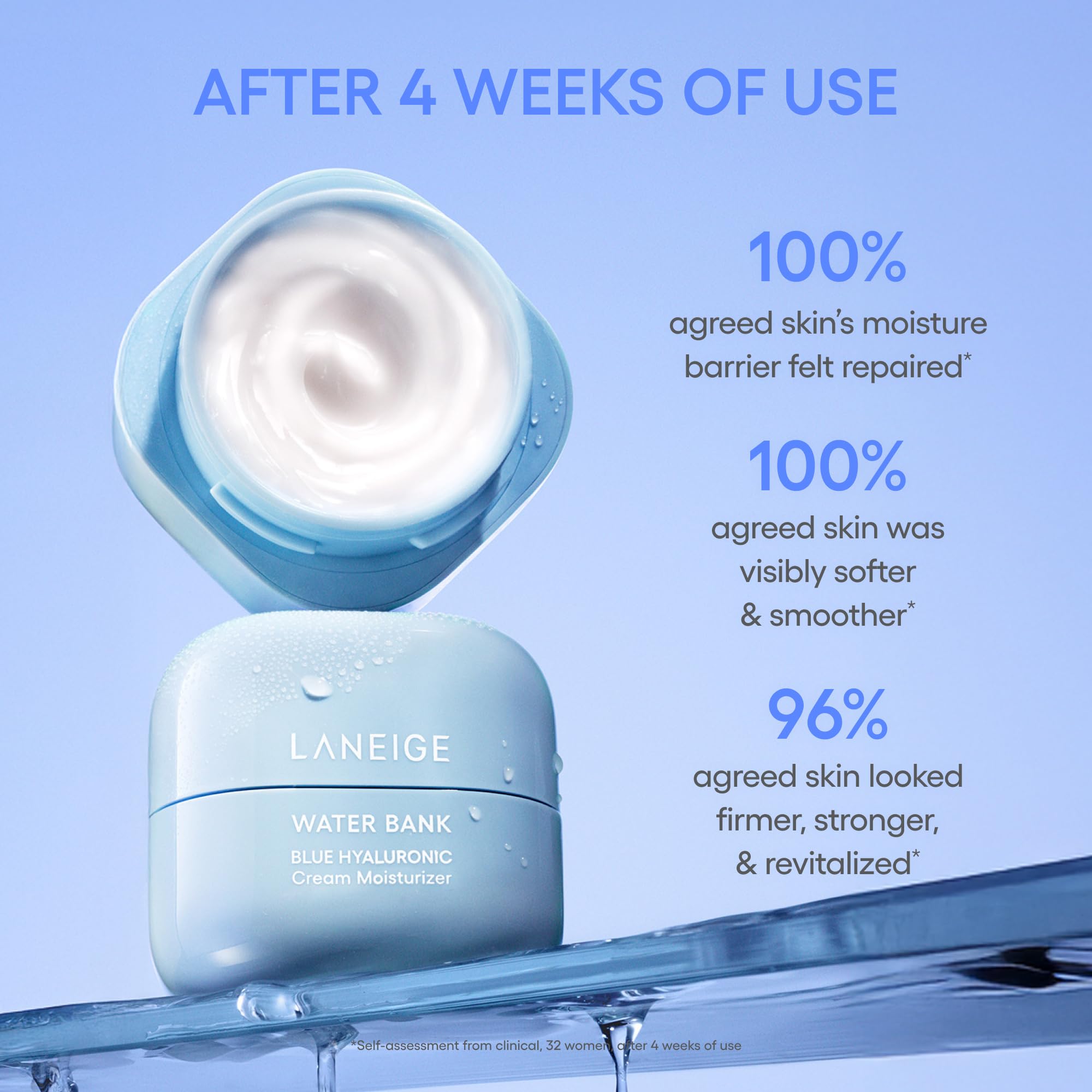 LANEIGE travel-sized routine flatlay for on-the-go hydration convenience