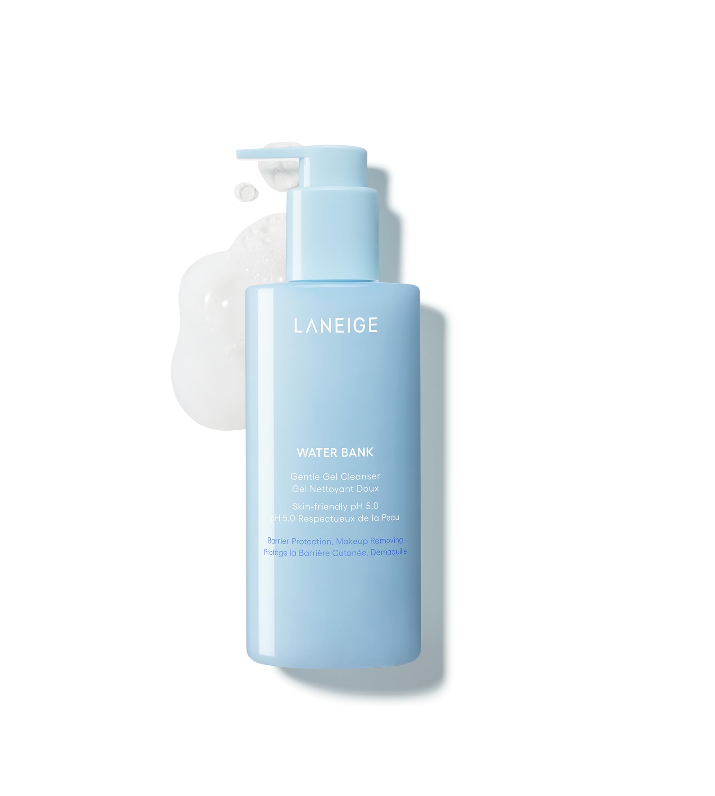 LANEIGE front packaging showing cleanser and hydration benefits