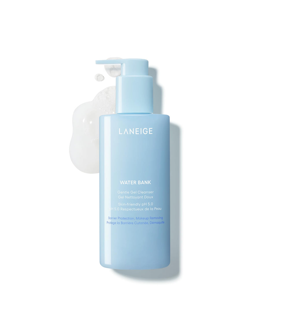 LANEIGE front packaging showing cleanser and hydration benefits