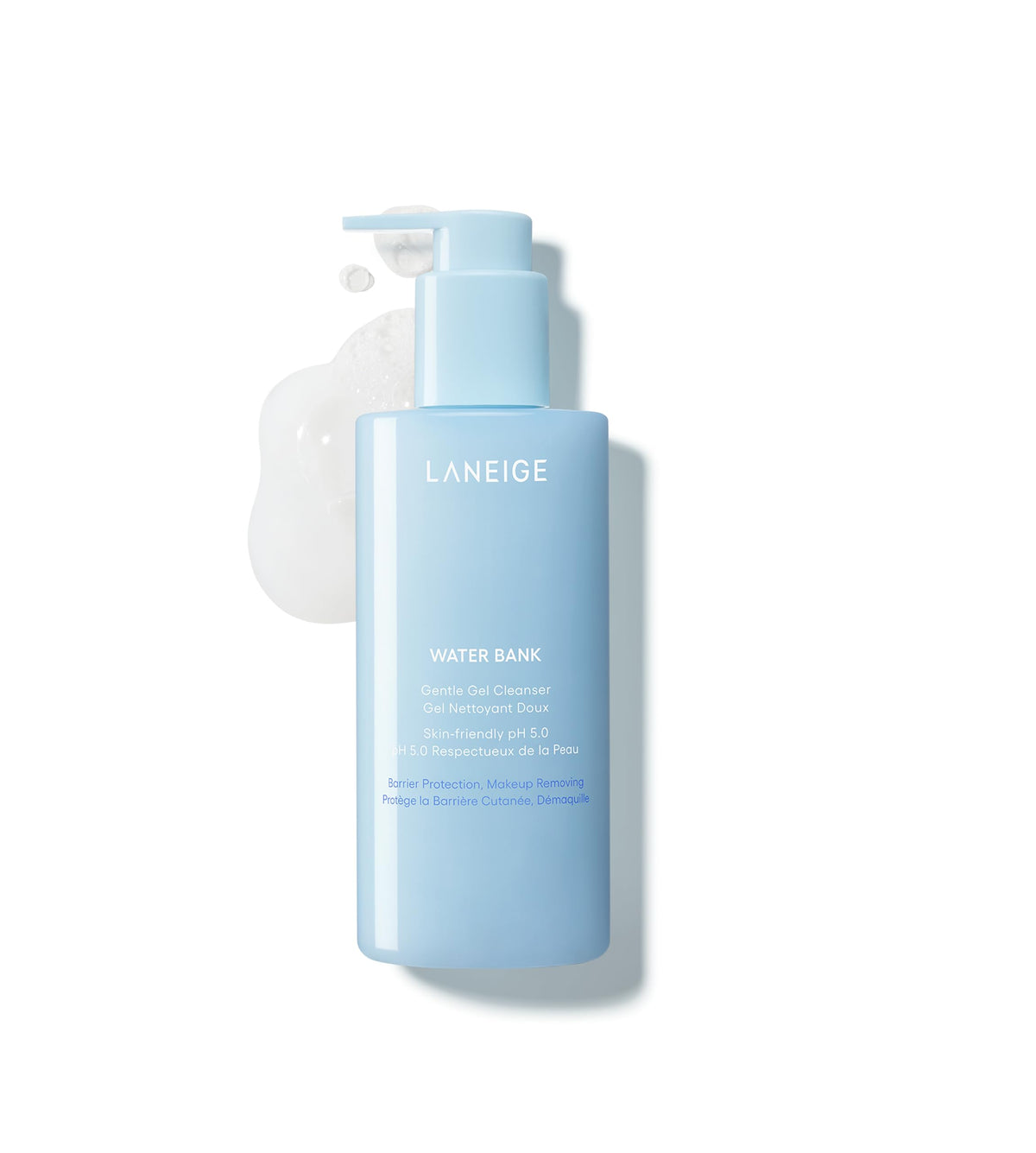 LANEIGE front packaging showing cleanser and hydration benefits