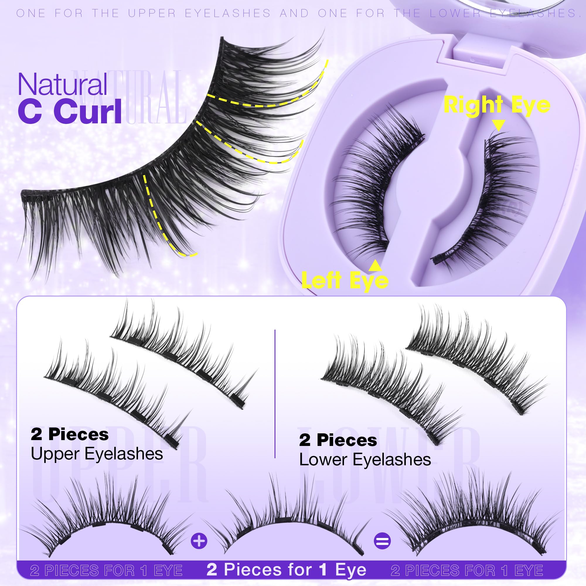 LANFLOWER close-up of lash fibers highlighting lightweight natural texture