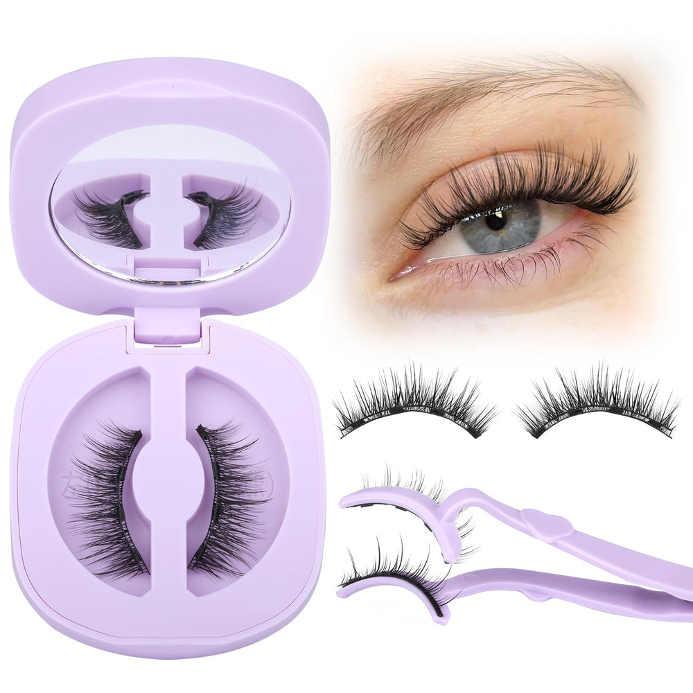lanflower front packaging showing magnetic lashes and applicator for easy selection