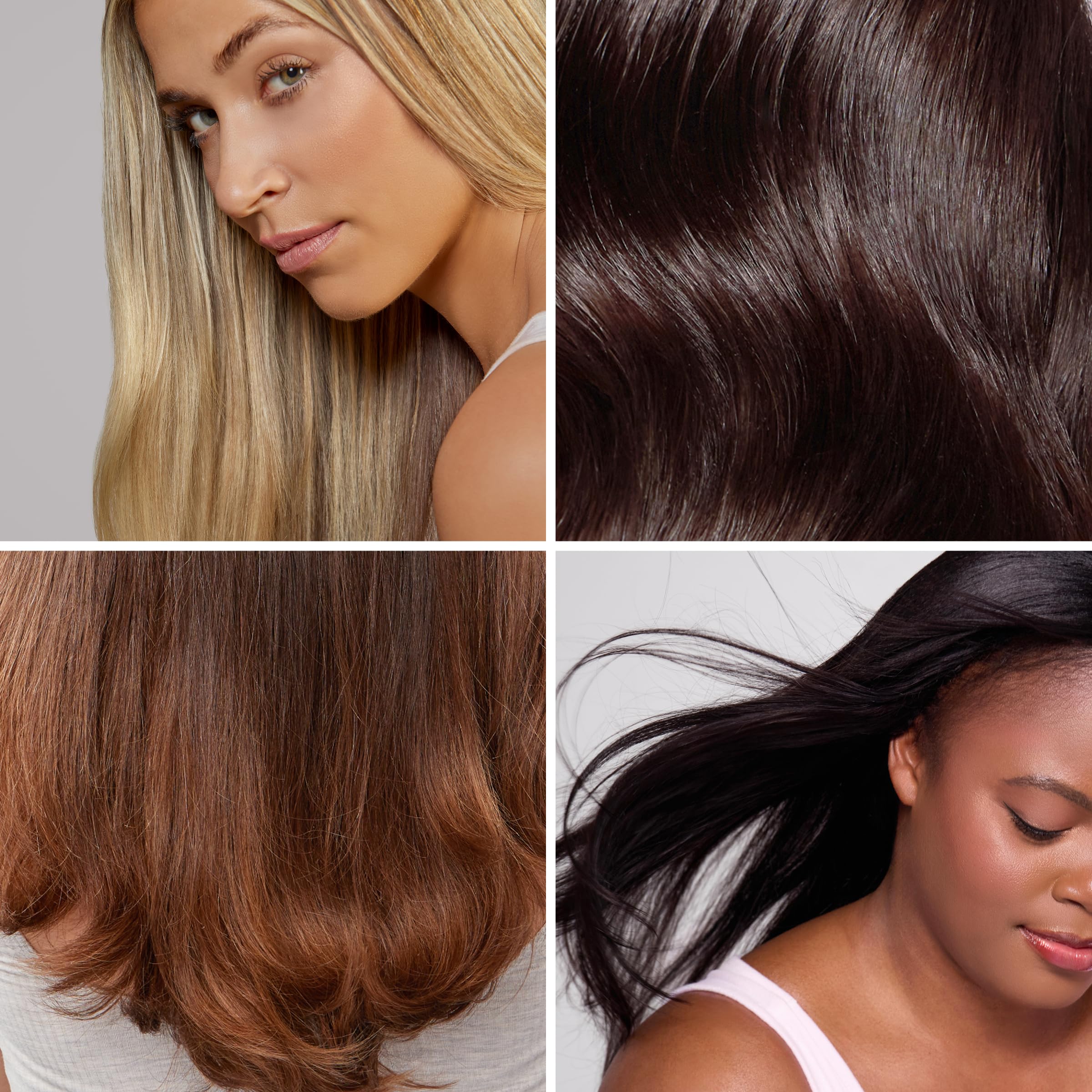 L'ANGE HAIR label and ingredients panel highlighting botanical oil blend benefits