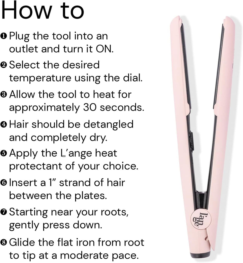 L'ANGE HAIR size comparison to hand showing travel-friendly portability