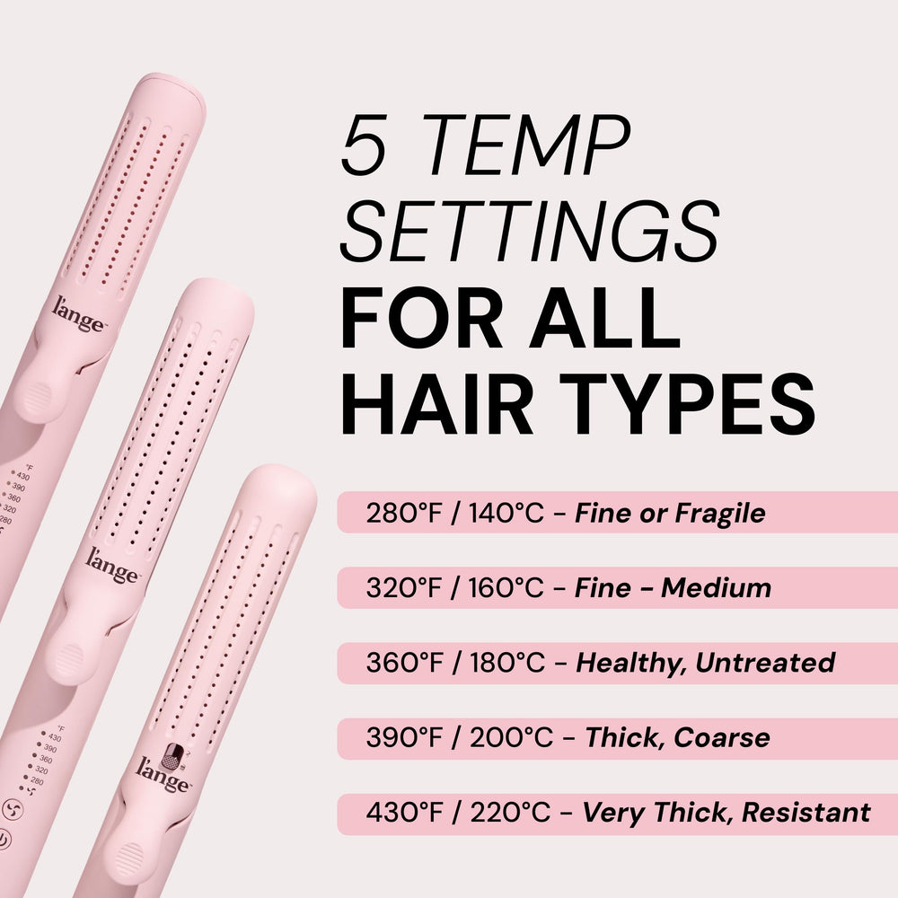 L'ANGE HAIR on vanity in a lifestyle scene suggesting salon results at home