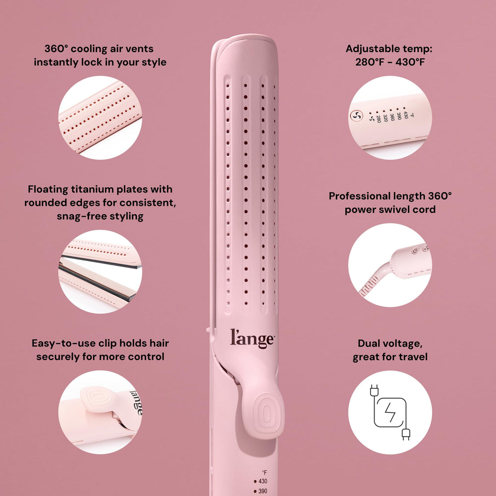 L'ANGE HAIR detailed airflow vents that cool and set curls quickly