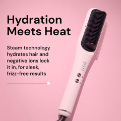 L'ANGE HAIR close-up of ceramic bristles showing smooth finish and even heat benefit