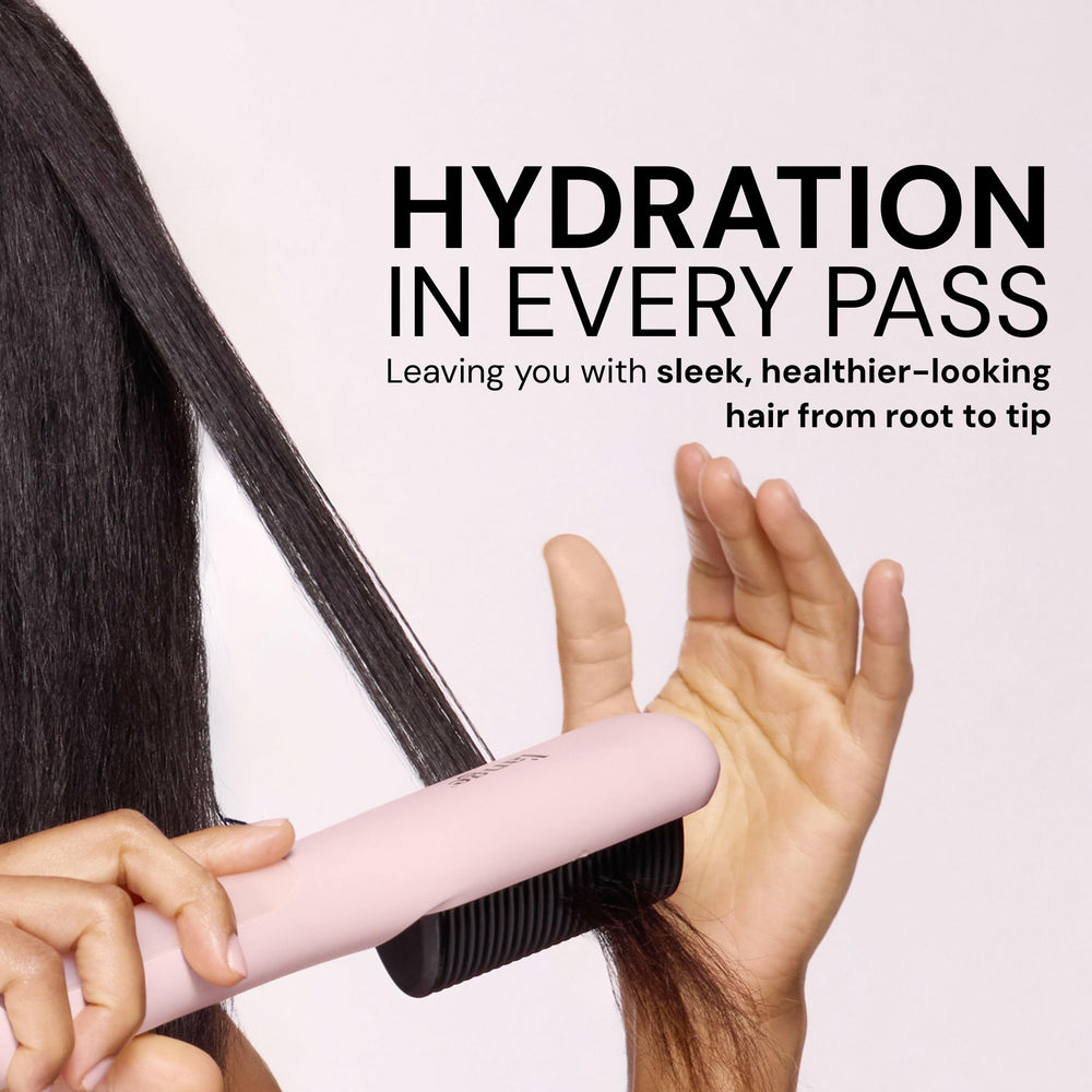 L'ANGE HAIR control panel with heat settings visible for customizable styling benefit
