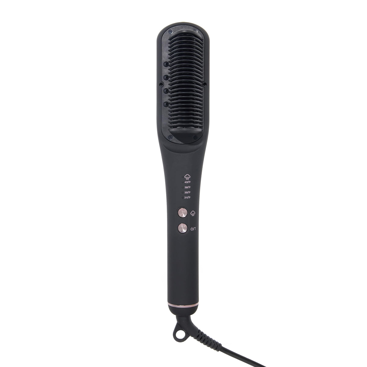 L'ANGE HAIR front view of SteamSmooth comb showing sleek design and easy grip benefit