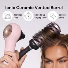 L'ANGE HAIR ergonomic grooved handle providing comfy non-slip grip benefit