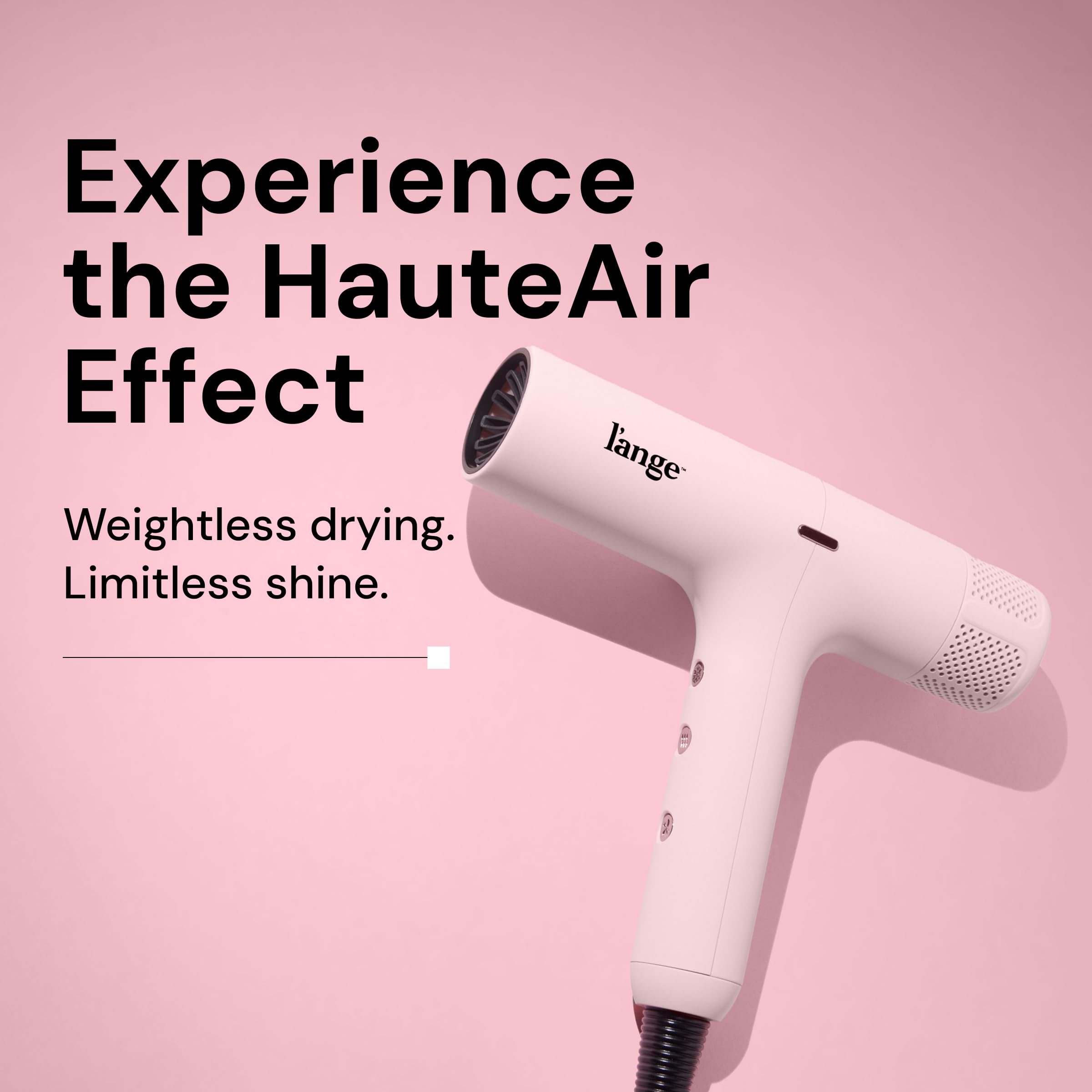 L'ANGE HAIR LED display close-up for precise heat control benefit