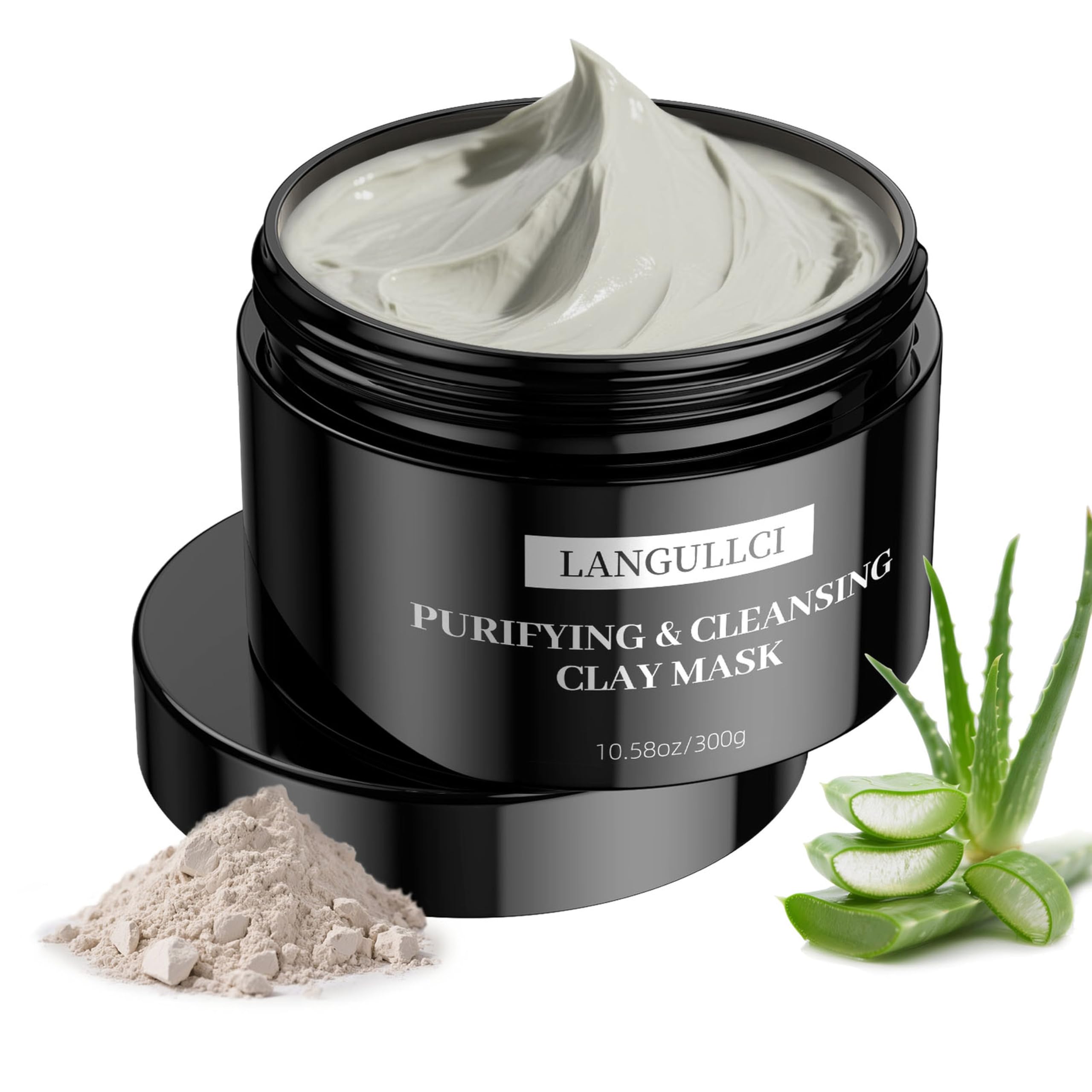 LANGULLCI jar front view showing clean packaging and product size benefit