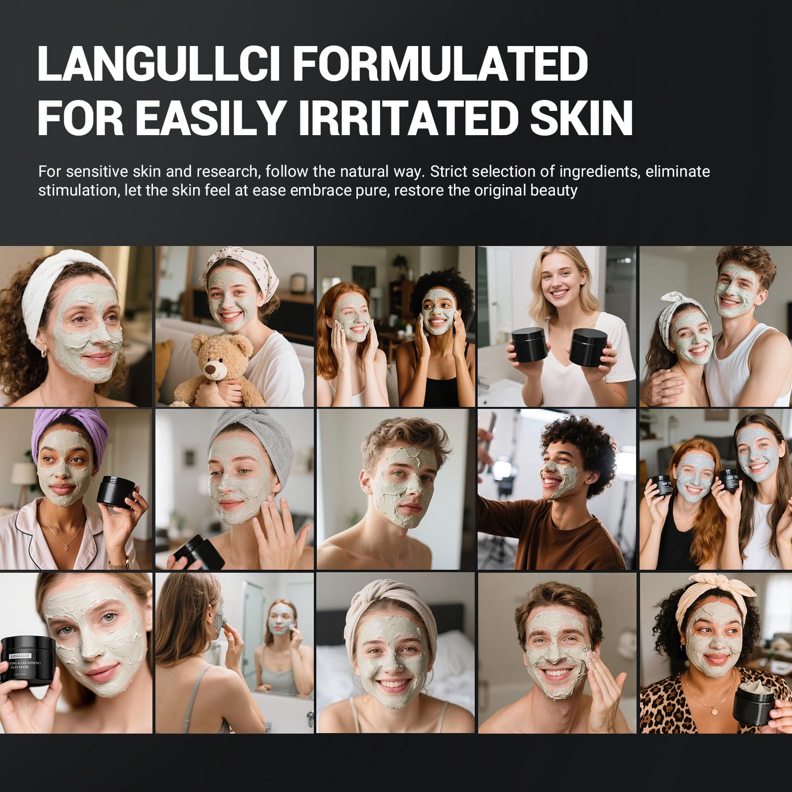 LANGULLCI spa bathroom scene suggesting relaxing self-care routine benefit