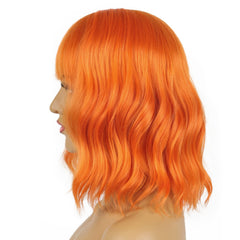 LANICE side profile with bangs displays shoulder-length cut benefit flattering silhouette