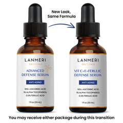 Lanmeri Ceuticals amber airless pump close-up preserving potency and freshness