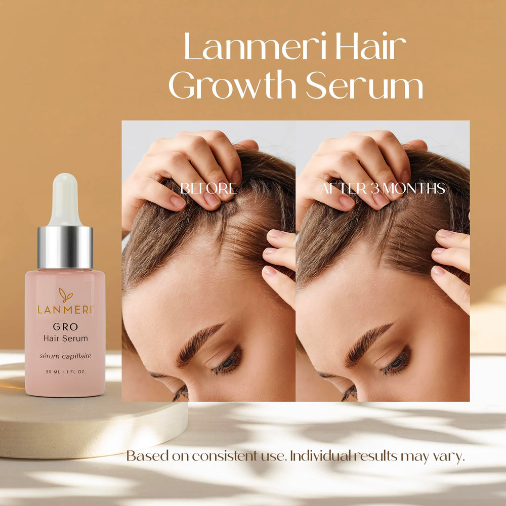 Lanmeri dropper with serum texture showing lightweight absorbent formula