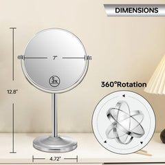 LANSI mirror in use during makeup application for accurate detail
