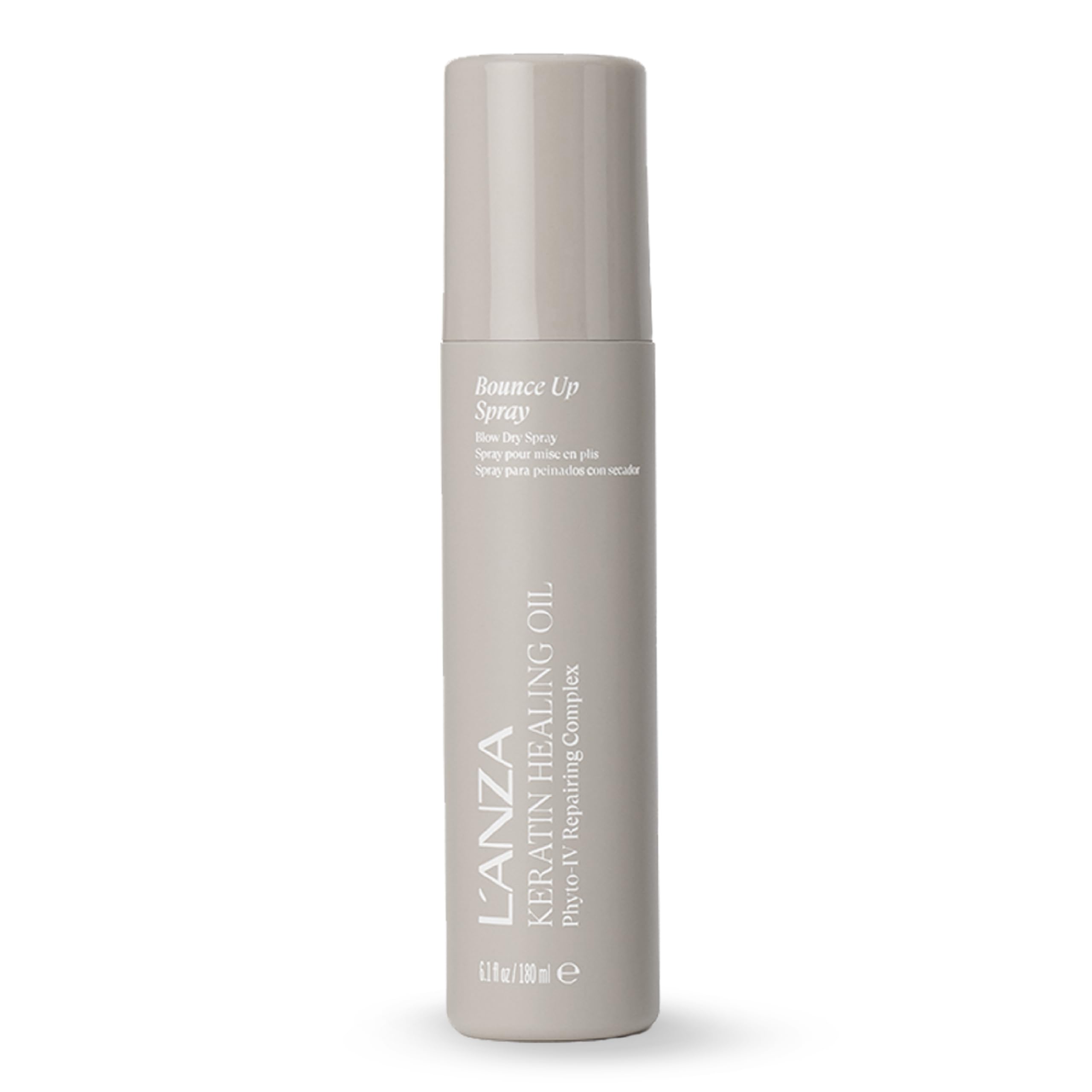 L’ANZA bottle front shot showing product and volume benefit