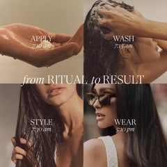 L’ANZA conditioner on hands demonstrating easy application benefit