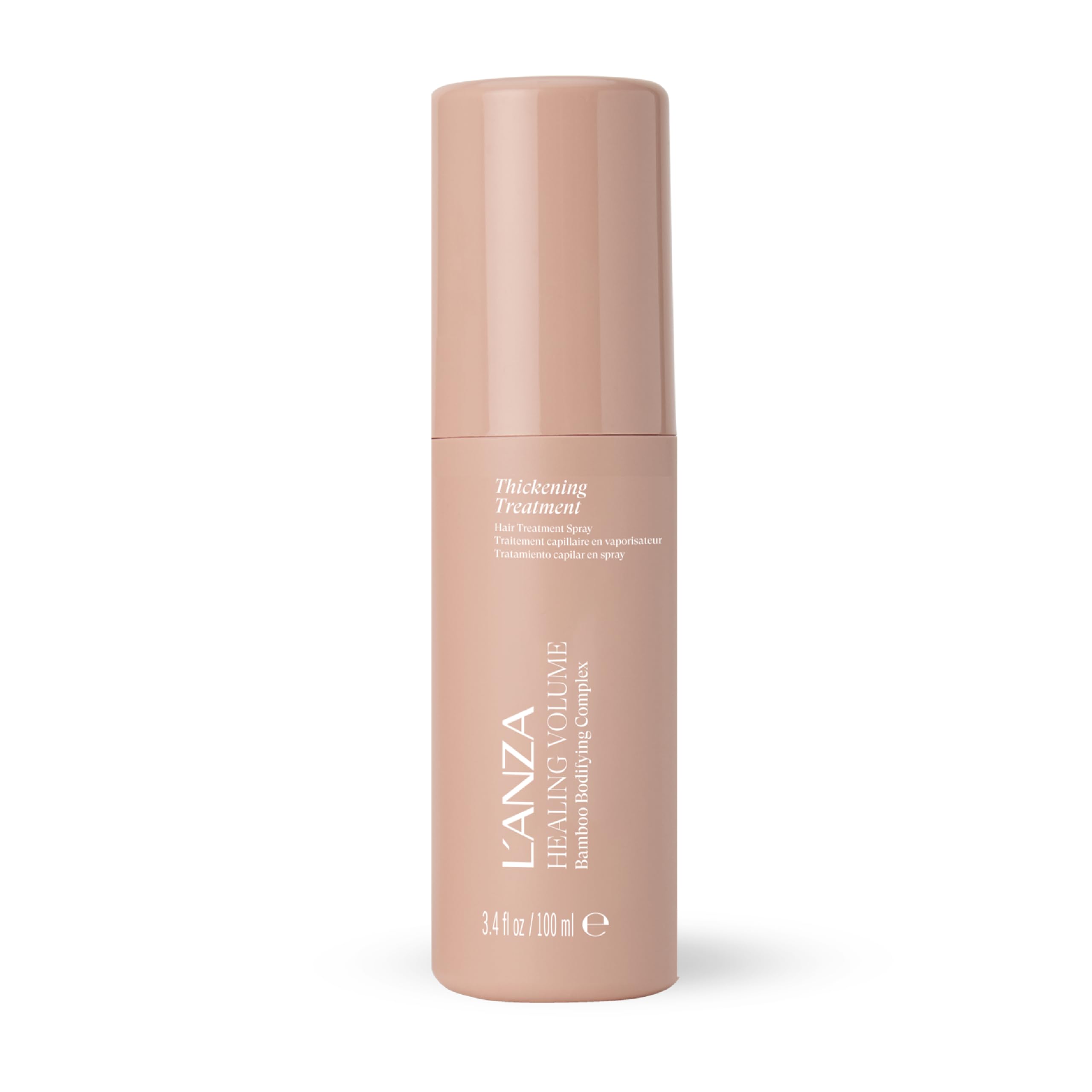 L’ANZA front packaging of Healing Volume spray showing product and benefit