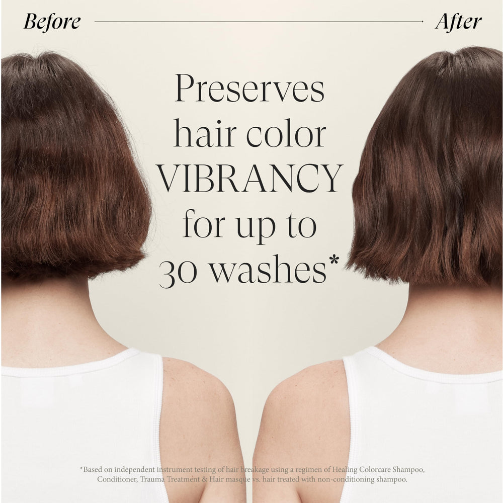 L’ANZA applying masque in hair showing repair and detangling benefit