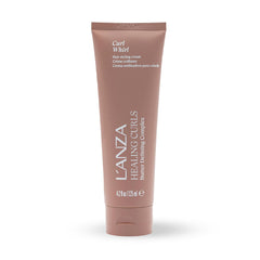 L’ANZA Healing Curls front packaging shows bottle and benefits for defined curls
