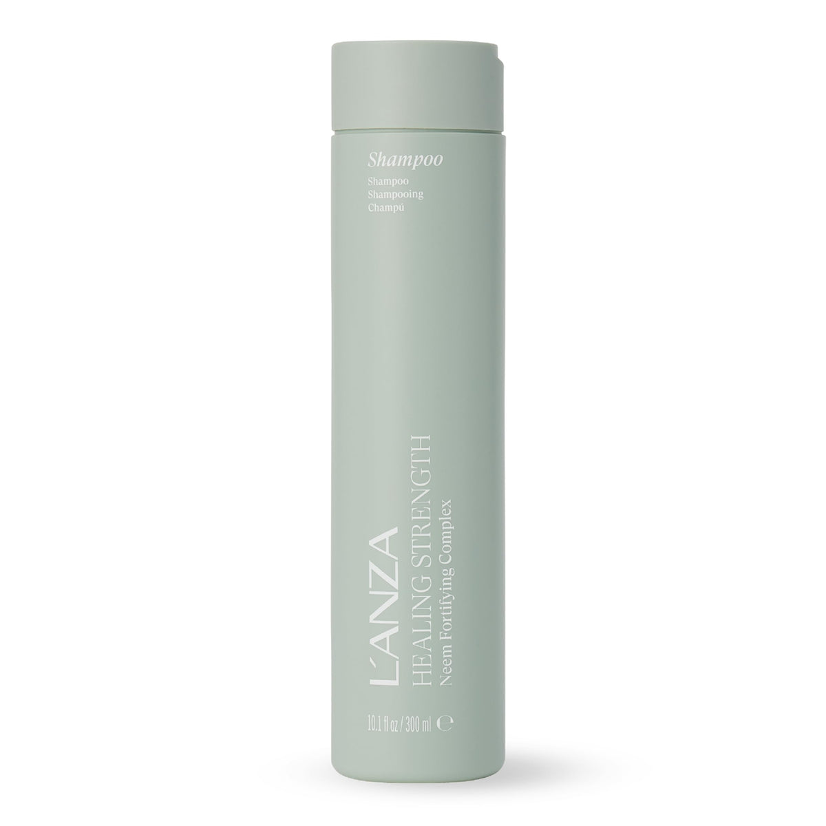 L’ANZA front packaging showing bottle and clear branding, promotes strength