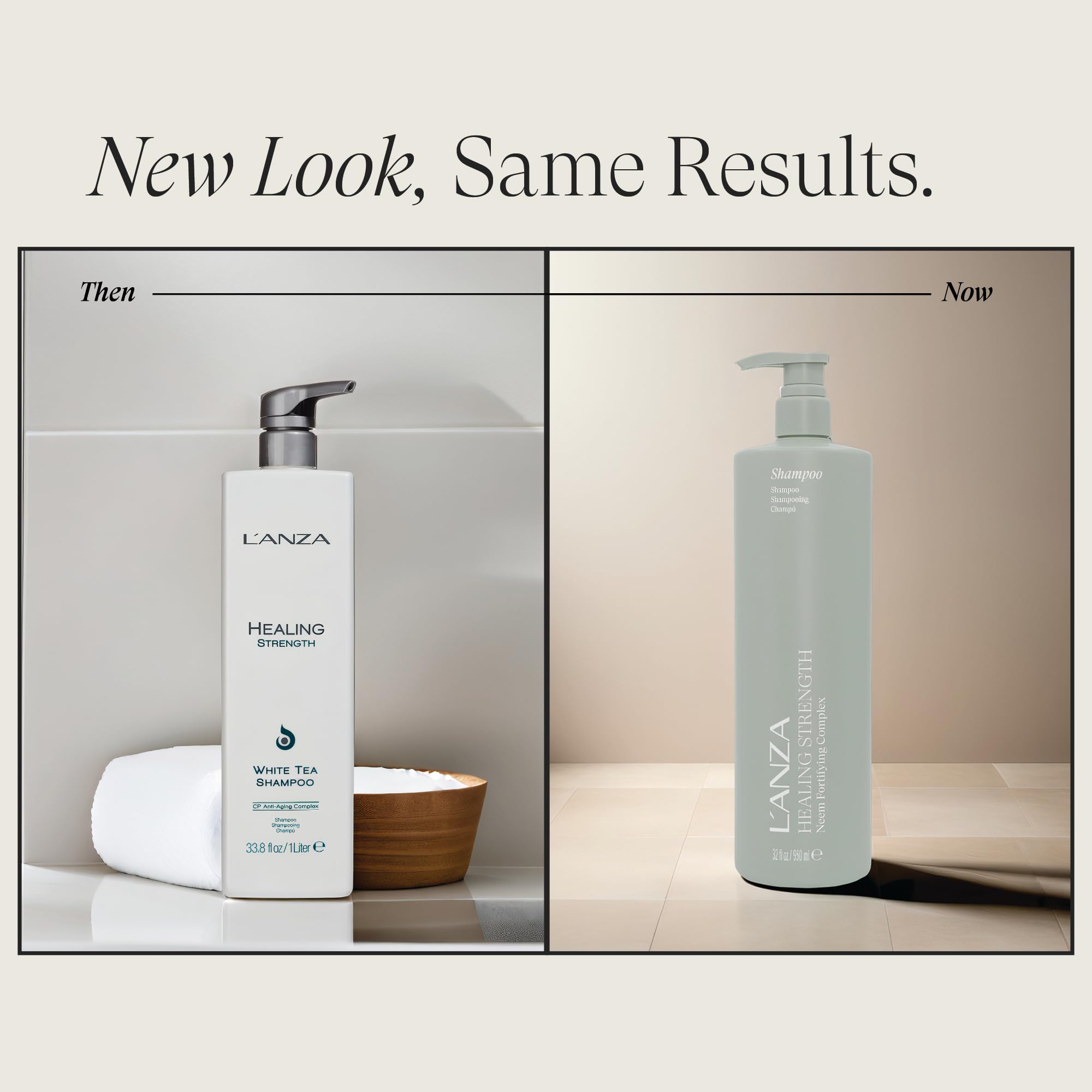 L’ANZA back label close-up listing ingredients and usage benefits