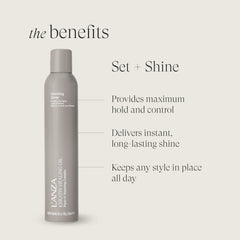 L’ANZA close-up label displaying keratin and natural oils benefit