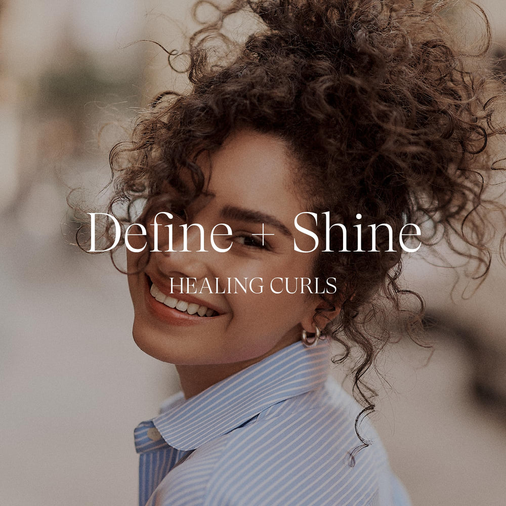 L’ANZA styled curls outdoors showing glossy, touchable hair and weather-resistant frizz control
