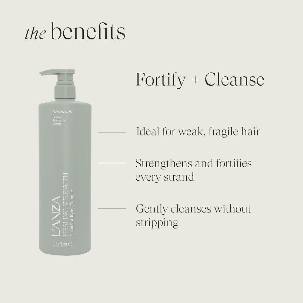 L’ANZA creamy shampoo texture close-up demonstrating gentle lather