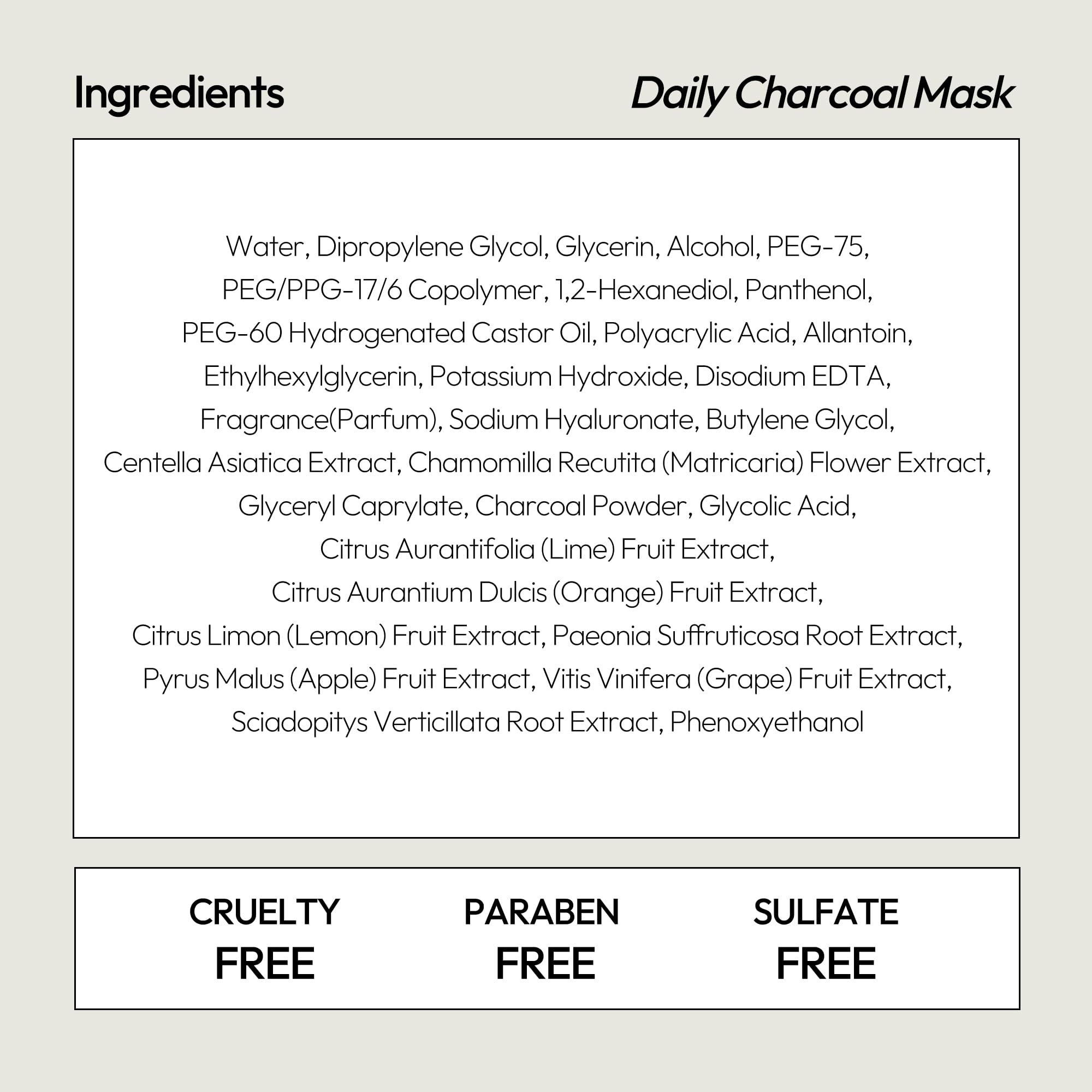 LAPCOS charcoal pack of five arrangement showing multiple single-use sheets