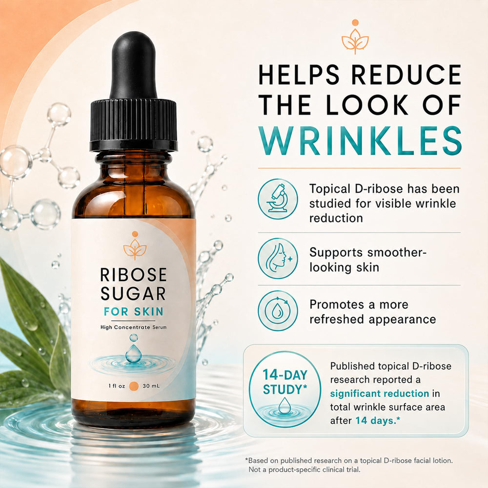 Laré Naturals serum on hand for size and dosing visibility benefit