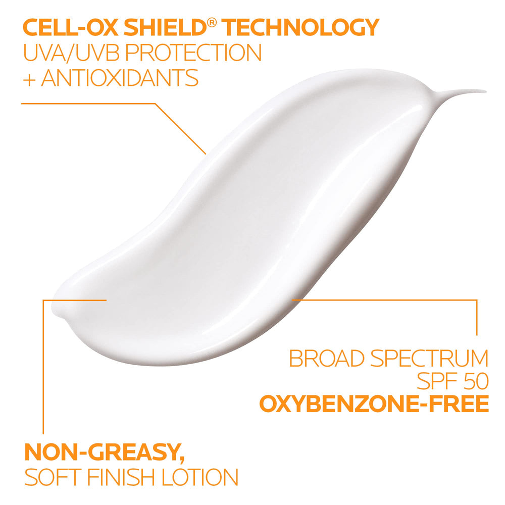 La Roche-Posay ingredient label highlighting zinc oxide and titanium dioxide