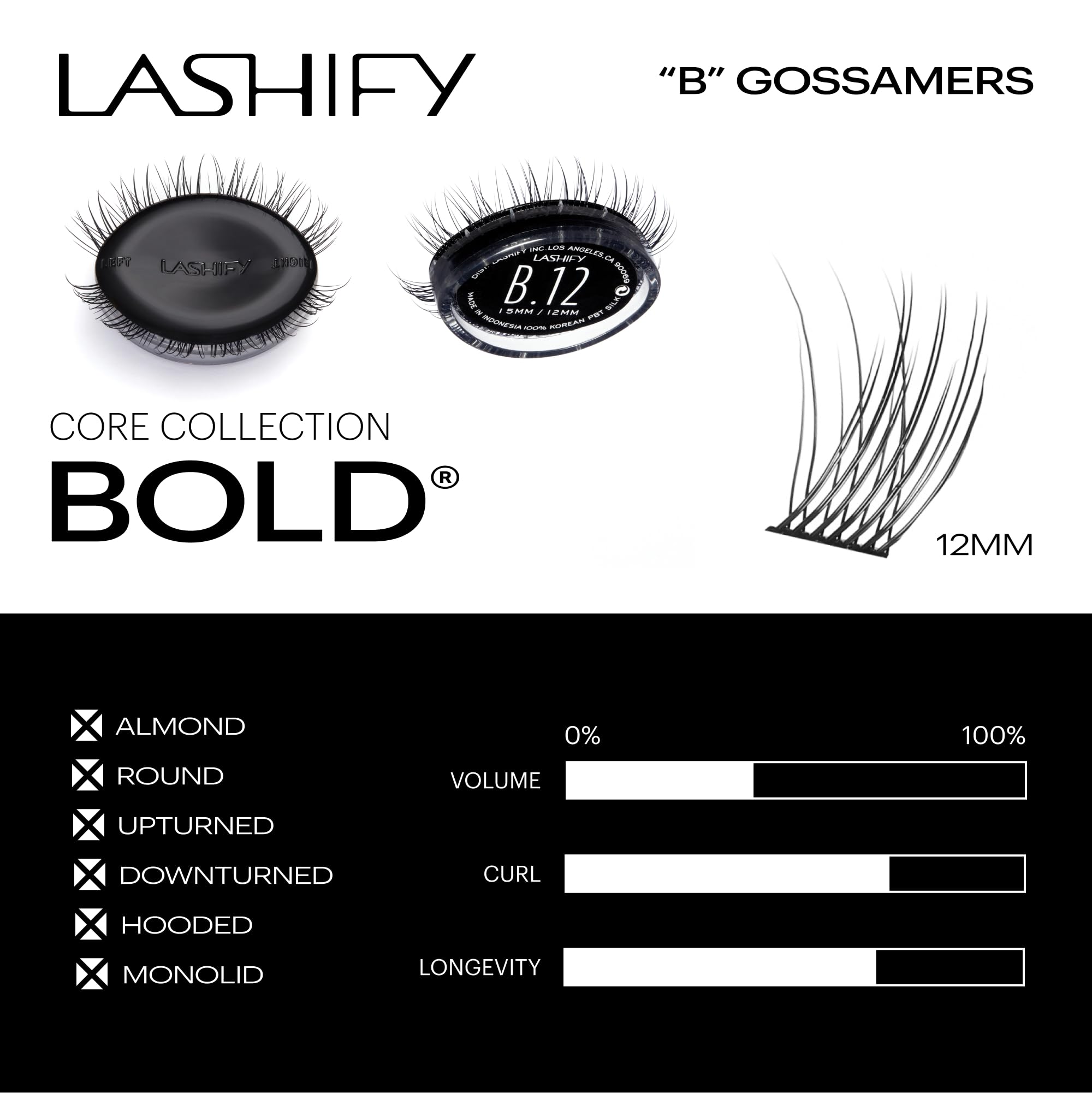 Hand holding Lashify cartridge to show scale and portability for at-home use