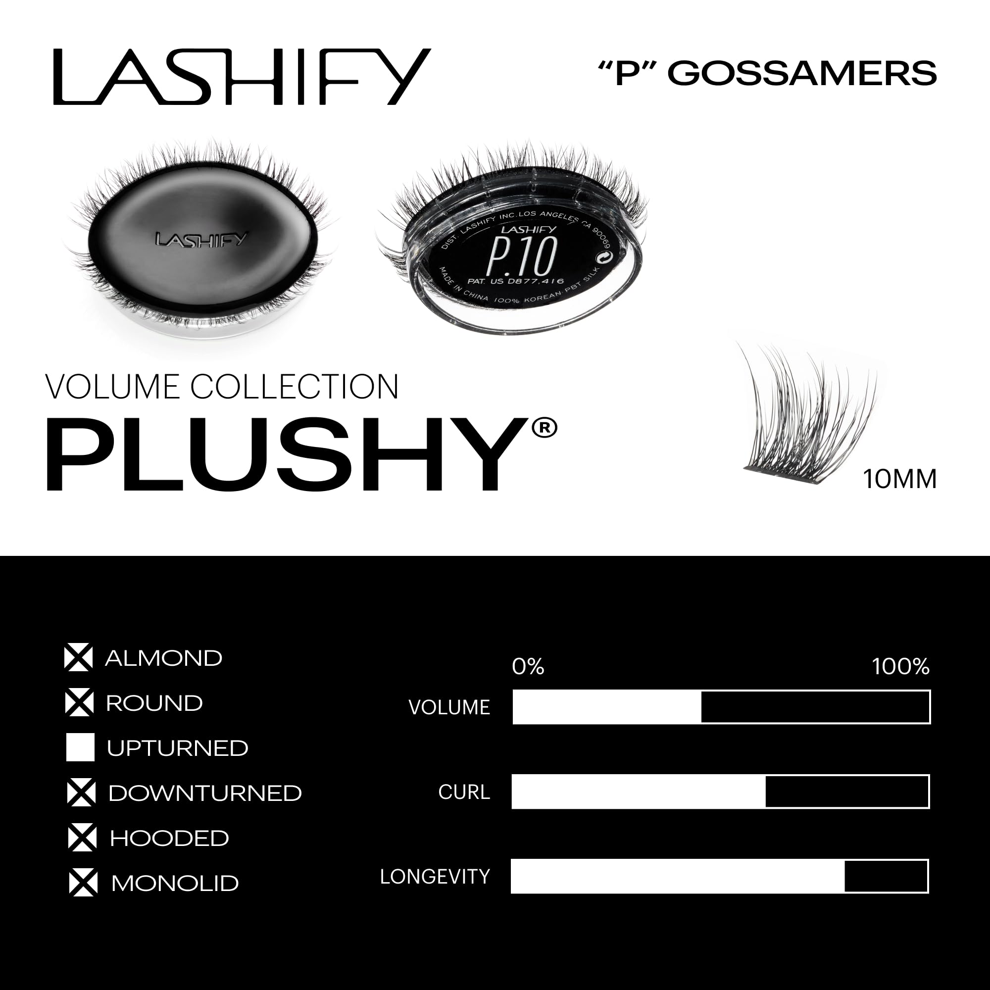 Lashify Plushy being applied with Fuse Control Wand for precise placement