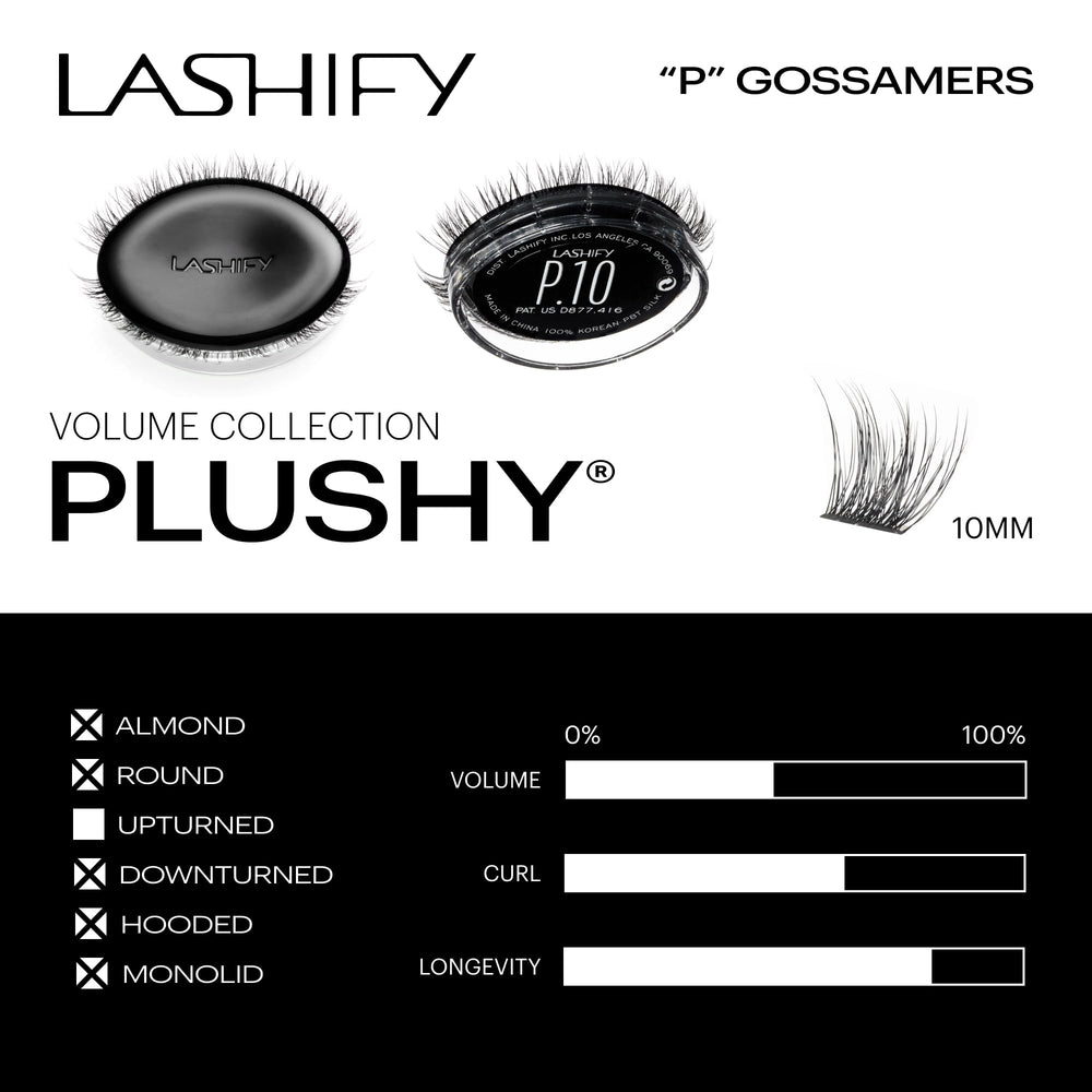 Lashify Plushy being applied with Fuse Control Wand for precise placement
