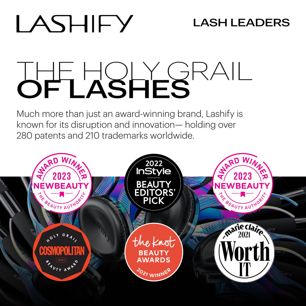 Lashify lashes in an evening makeup setting illustrating lightweight volume for glam looks