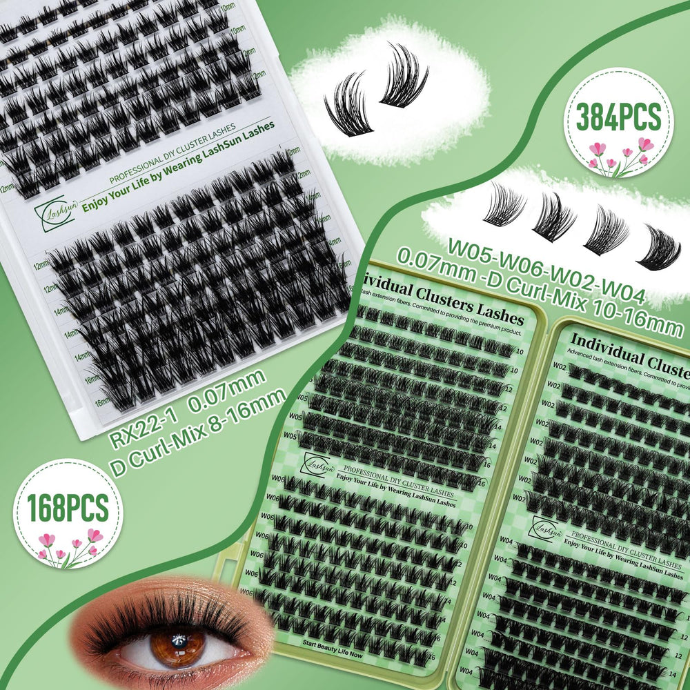 LASHSUN adhesive tubes and seal displayed to show long-lasting hold benefits