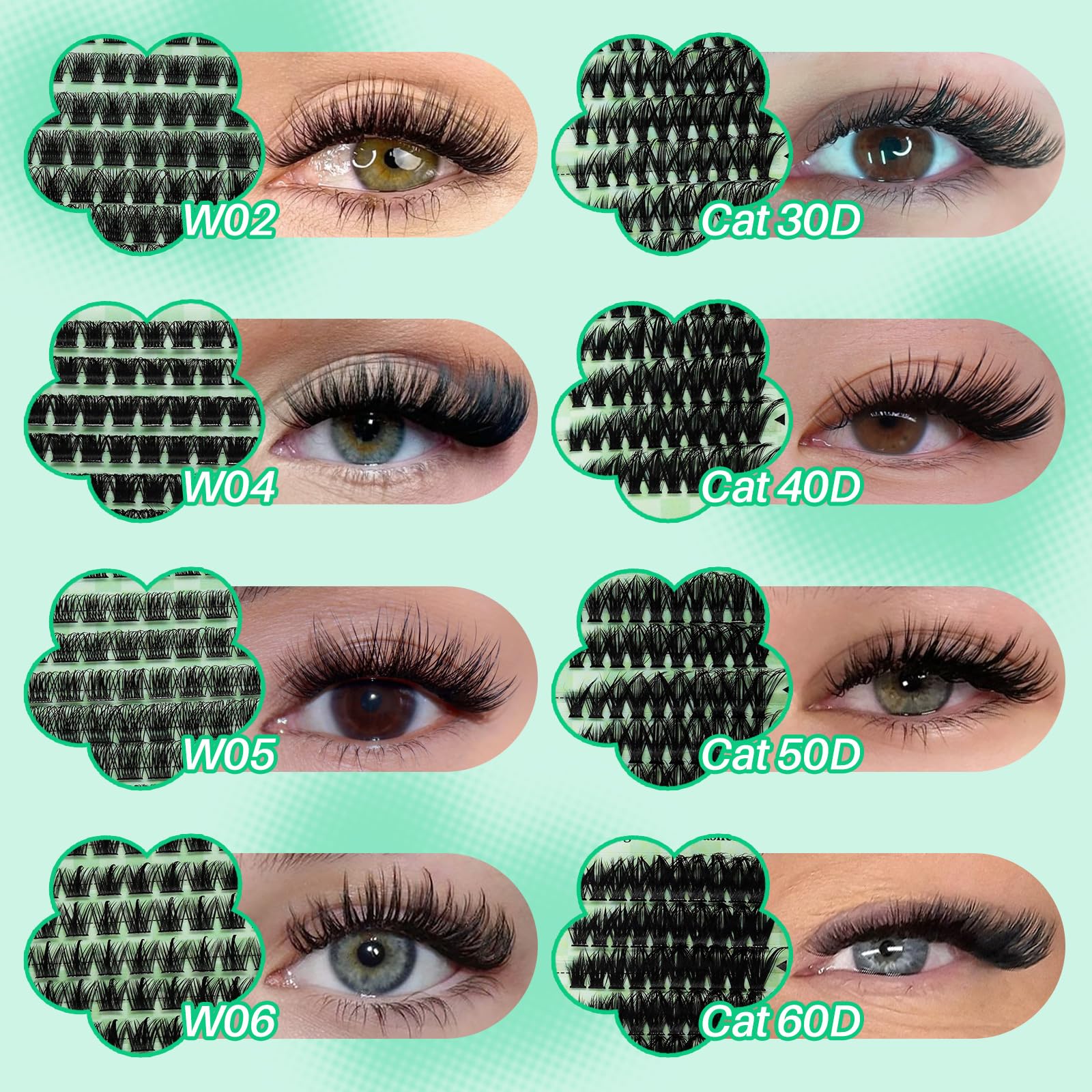LASHSUN finished cat-eye lashes on model showing lifted elegance