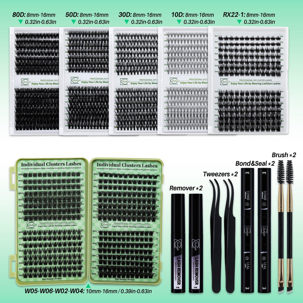LASHSUN finished lashes on model showing natural, enhanced eye definition