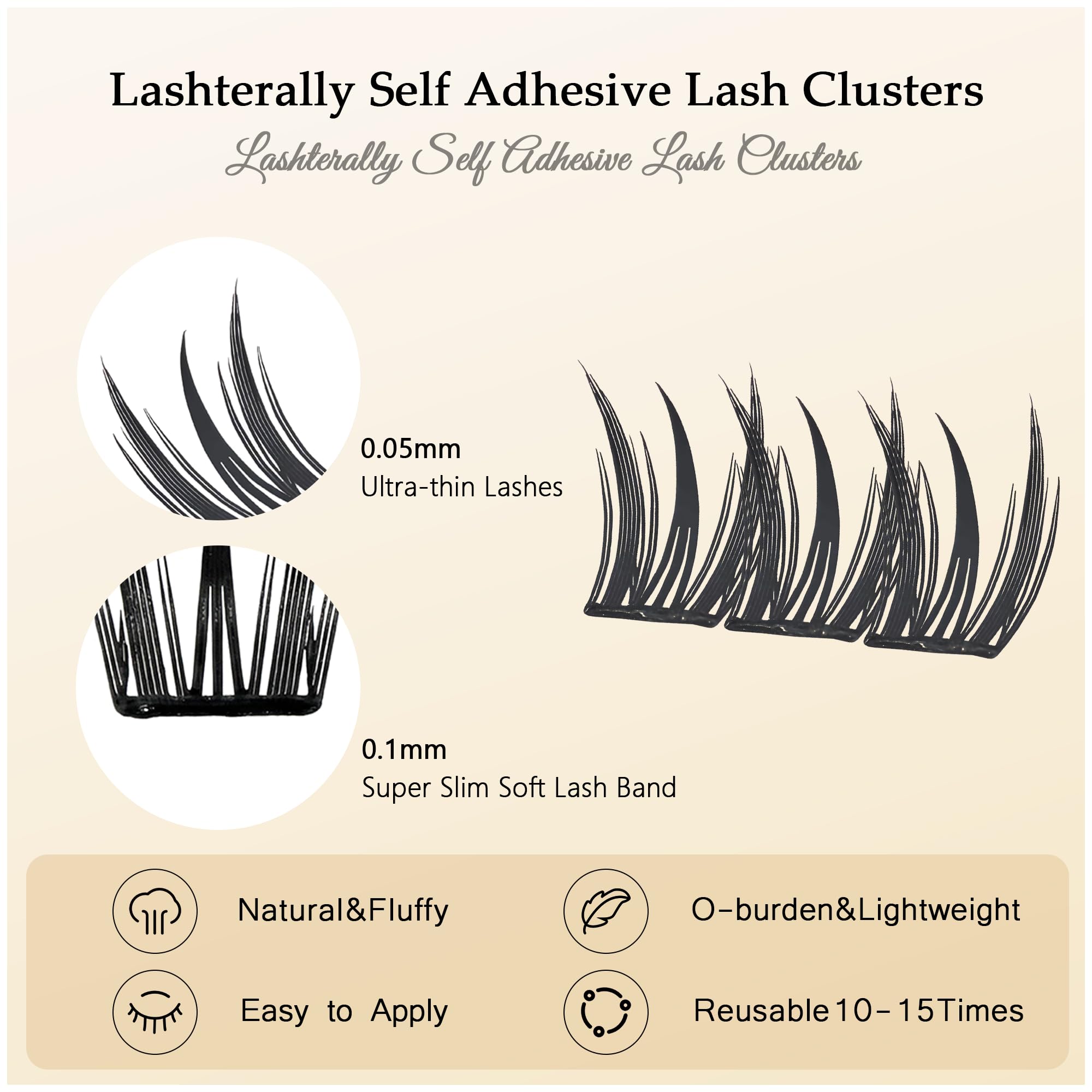 Lashterally Magic Tweezer with clusters for precise placement