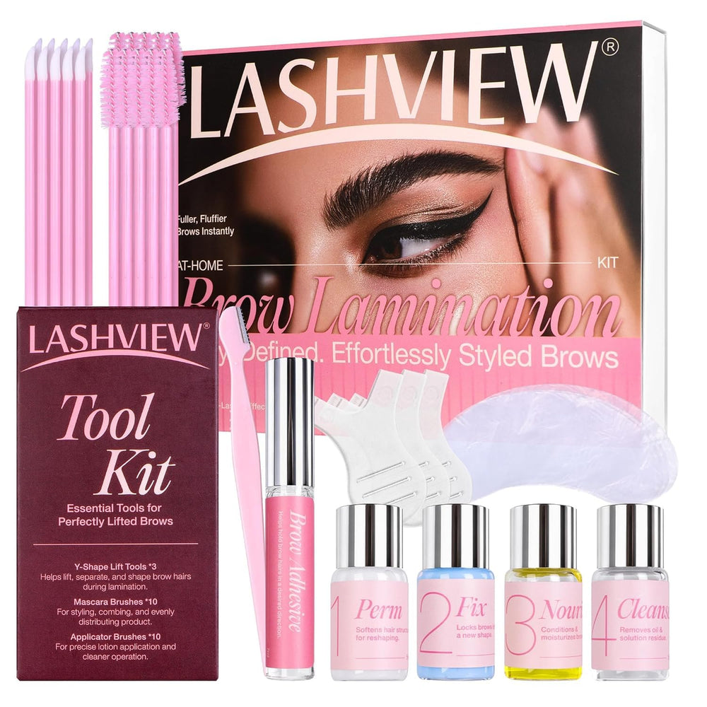 LASHVIEW front packaging showing kit branding and benefits