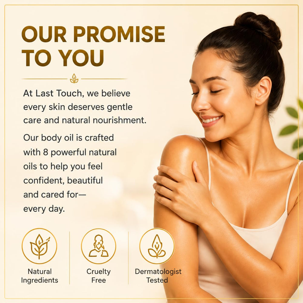 LAST TOUCH used by expectant model showing safe application during pregnancy