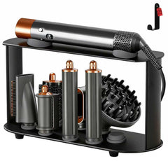 Lasvea holder front view showing organized Airwrap attachments and quick access benefit