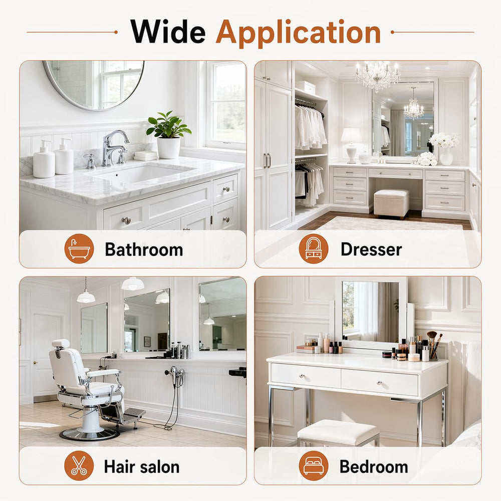 Lasvea on vanity lifestyle scene keeping Airwrap tools accessible and elegant
