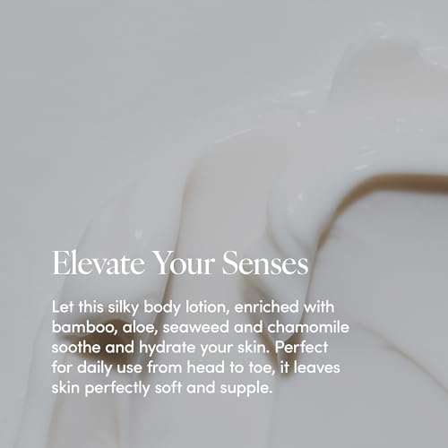 LATHER creamy lotion texture on hand showing fast-absorbing, non-greasy finish